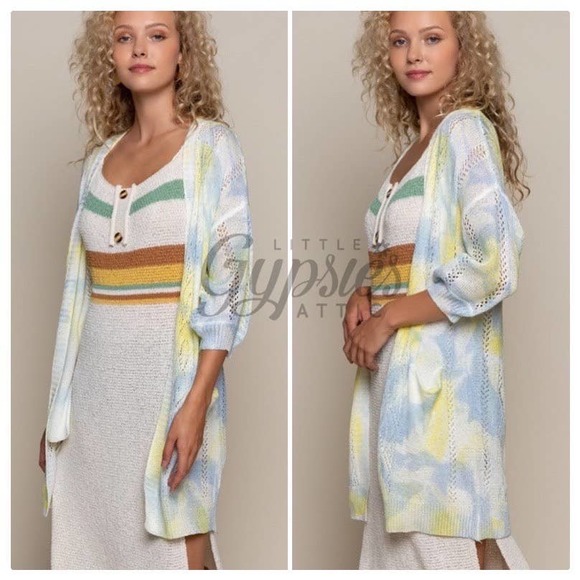 POL Splash of Color Knit Kimono - Picture 8 of 16